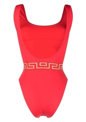 Versace Greca waistband one-piece swimsuit