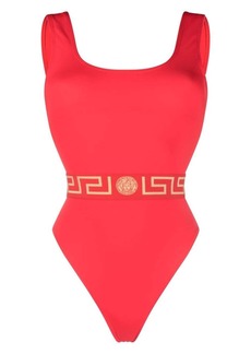 Versace Greca waistband one-piece swimsuit