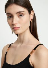 Versace Greek Motif Asymmetric Earrings