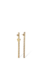 Versace Greek Motif Asymmetric Earrings