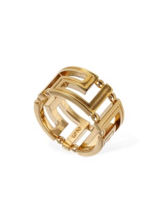 Versace Greek Motif Band Ring