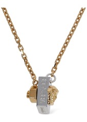 Versace Greek Motif Bolt Charm Necklace