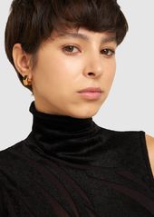 Versace Greek Motif Bulk Hoop Earrings