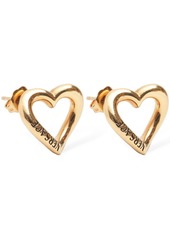 Versace Heart Shaped Studs Earrings