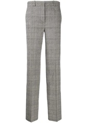 Versace high-rise check trousers