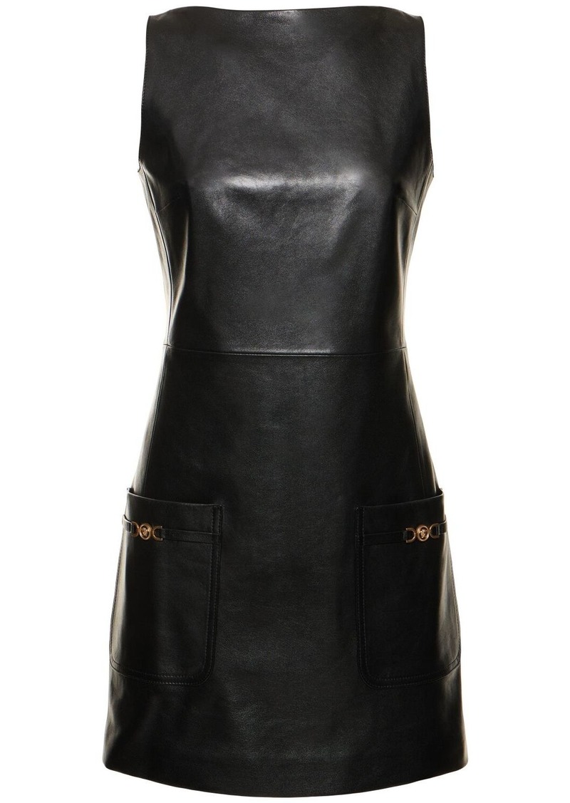 Versace Hollywood Series Leather Dress