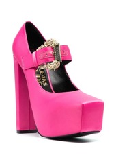 Versace Hurley 150mm satin platform pumps