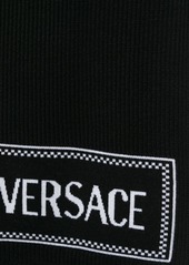 Versace intarsia-knit logo scarf