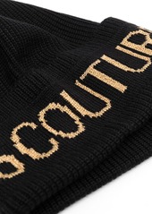 Versace intarsia-logo wool beanie