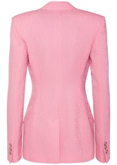 Versace Jacquard Wool Single Breasted Jacket