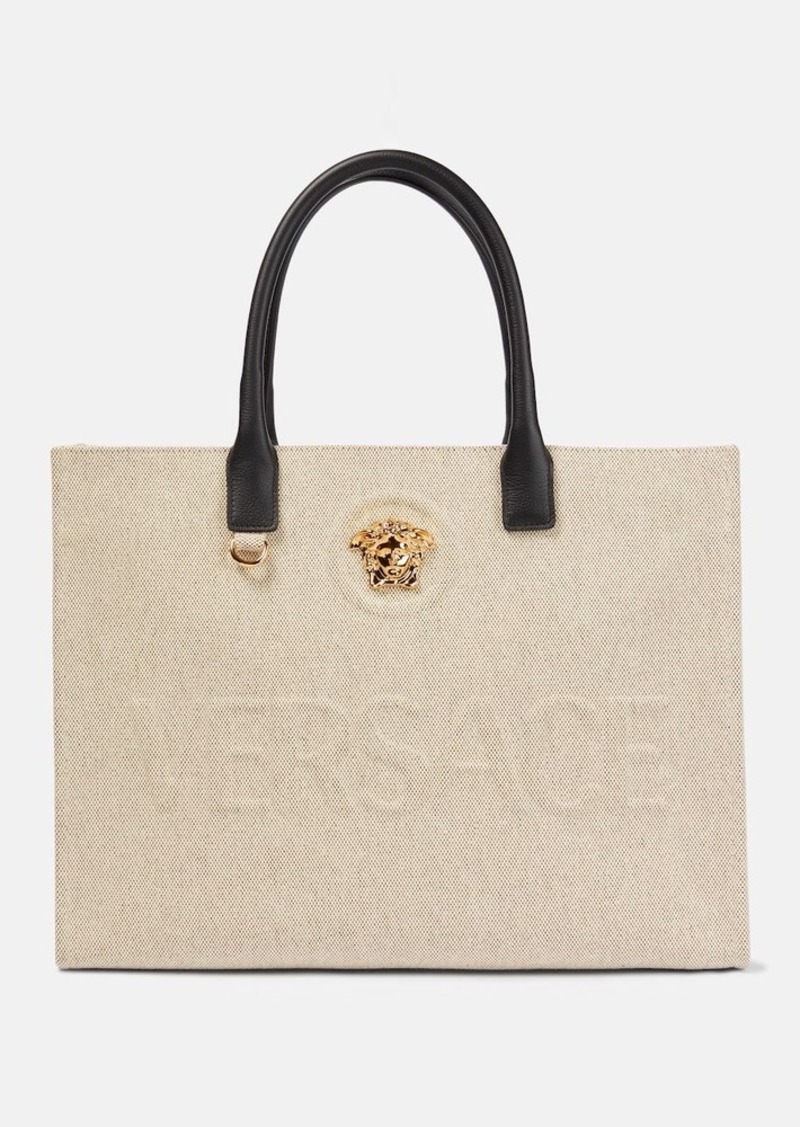 Versace La Medusa canvas tote bag