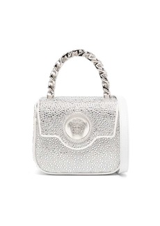 Versace La Medusa crystal-embellished mini bag