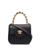 Versace La Medusa Mini Bag in Black Leather Woman