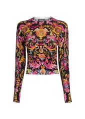 Versace Lady Cropped Knit Sweater