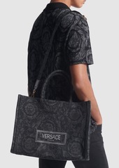 Versace Large Barocco Jacquard Canvas Tote