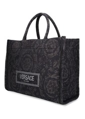 Versace Large Tech Jacquard Tote Bag