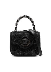 Versace La Medusa crystal-embellished mini bag