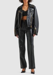 Versace Leather Biker Jacket