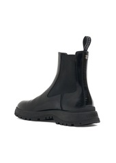 Versace Leather Chelsea Boots