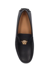 Versace Leather Loafers W/ Medusa Detail