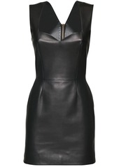 Versace Leather Mini Dress