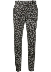 Versace leopard print tailored trousers