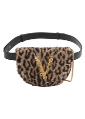 Versace Leopard Printed Belt Bag