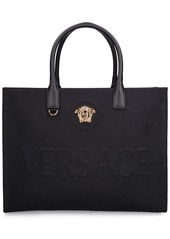 Versace Logo Canvas Tote Bag