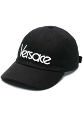 Versace logo embroidered adjustable baseball cap