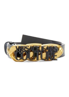 Versace Logo Chain Leather Belt