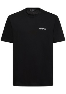 Versace Logo Cotton Jersey T-shirt