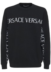Versace Logo Cotton Knit Sweater