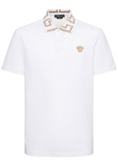 Versace Logo Cotton Polo Shirt