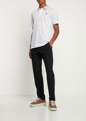 Versace Logo Cotton Polo Shirt