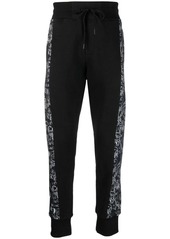 Versace logo-Couture cotton track pant