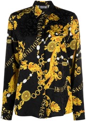 Versace Logo Couture print blouse