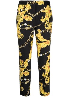 Versace Logo Couture-print trousers