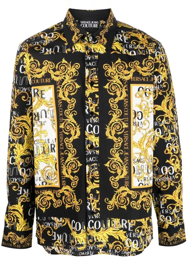 Versace Logo Couture printed shirt