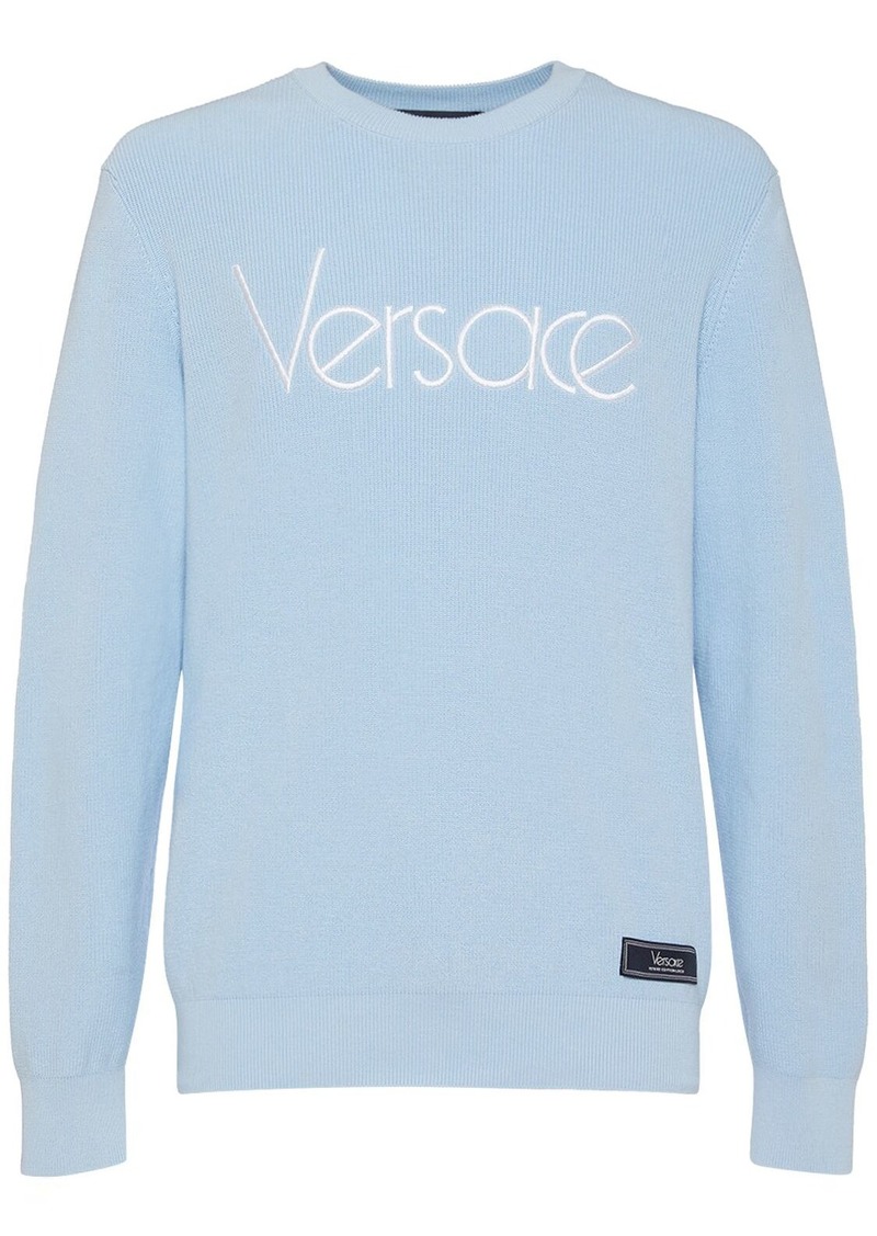 Versace Logo Crewneck Sweater