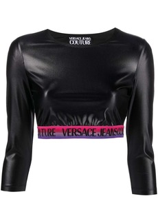 Versace logo cropped top