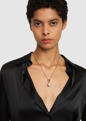 Versace Logo Crystal Necklace