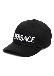 Versace logo-embroidered cotton baseball cap