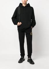 Versace logo-embroidered cotton track trousers