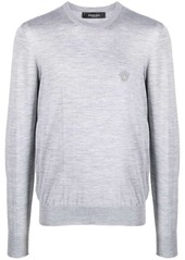 Versace embroidered wool-blend jumper