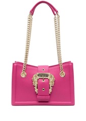 Versace logo-engraved buckle shoulder bag