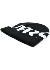 Versace logo-intarsia wool beanie