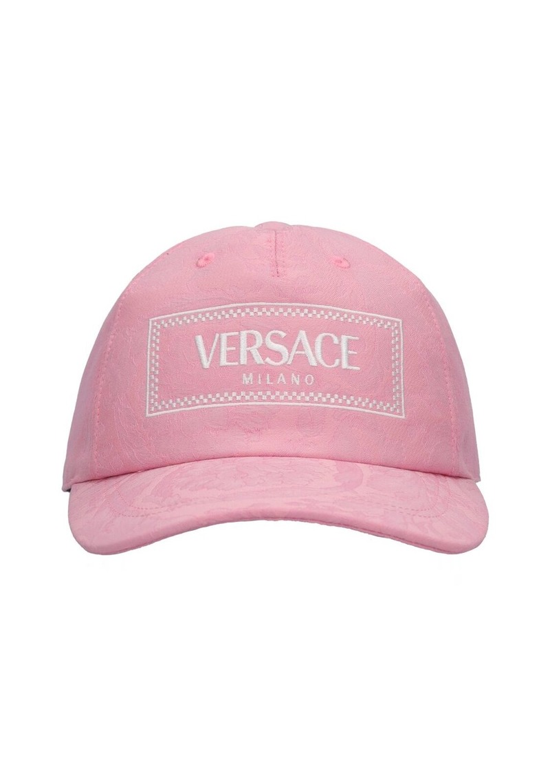 Versace Logo Jacquard Baseball Cap