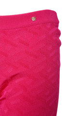 Versace Logo Jacquard Knit Viscose Flared Pants