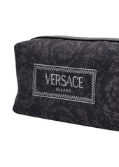 Versace Logo Jacquard Makeup Bag