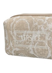 Versace Logo Jacquard Makeup Bag